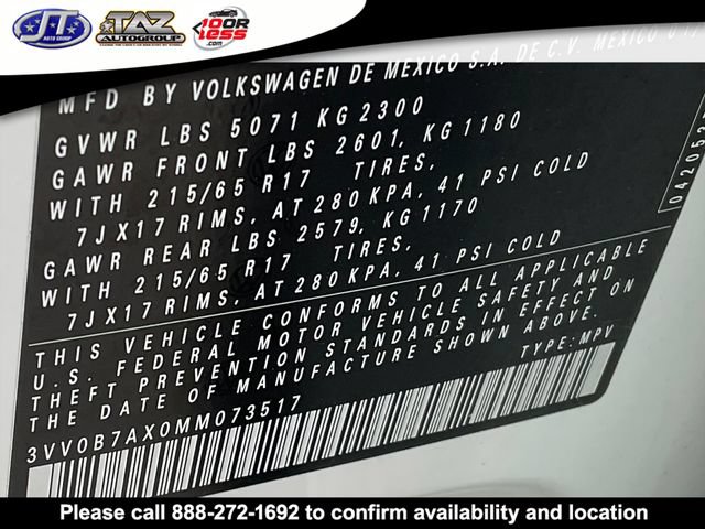 Used 2021 Volkswagen Tiguan S AWD/4WD image 21