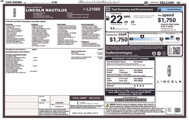 Used 2019 Lincoln Nautilus Reserve AWD/4WD image 38