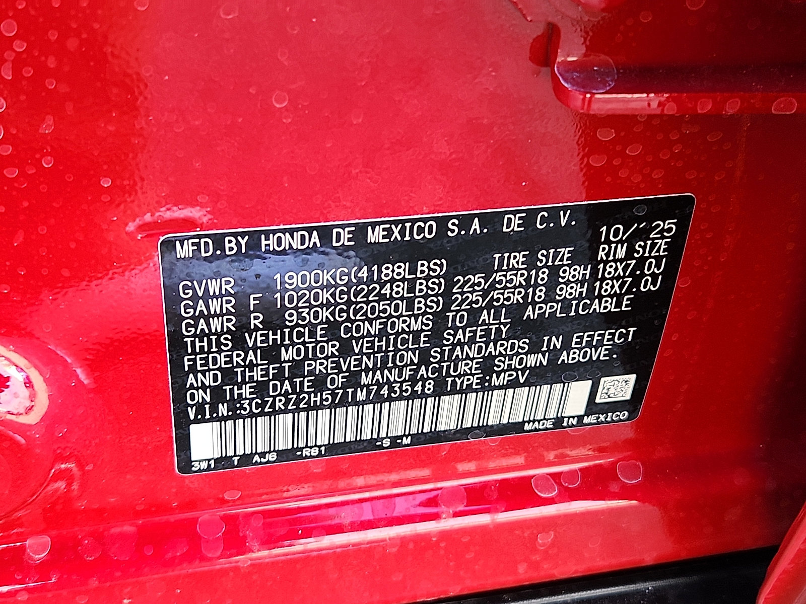 New 2026 Honda HR-V Sport image 16