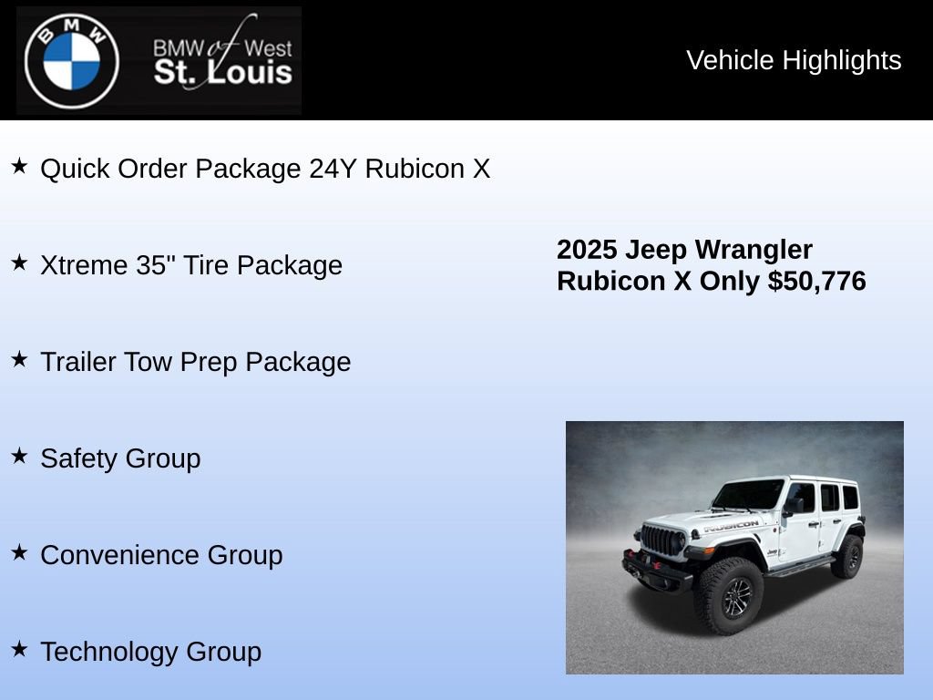 Used 2025 Jeep Wrangler Unlimited Rubicon AWD/4WD image 8
