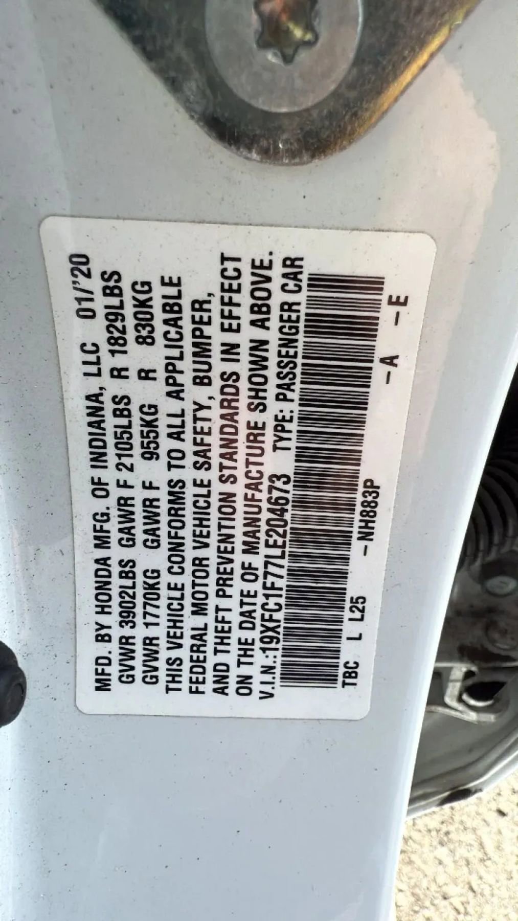 Used 2020 Honda Civic EX-L image 30