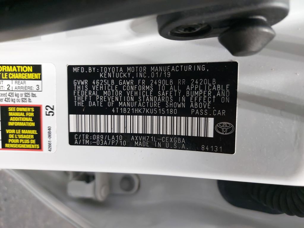 Used 2019 Toyota Camry XLE image 36