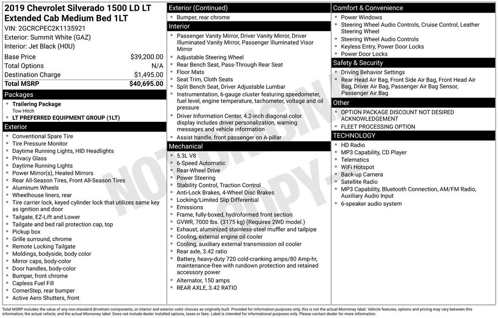 Used 2019 Chevrolet Silverado 1500 LT RWD image 12