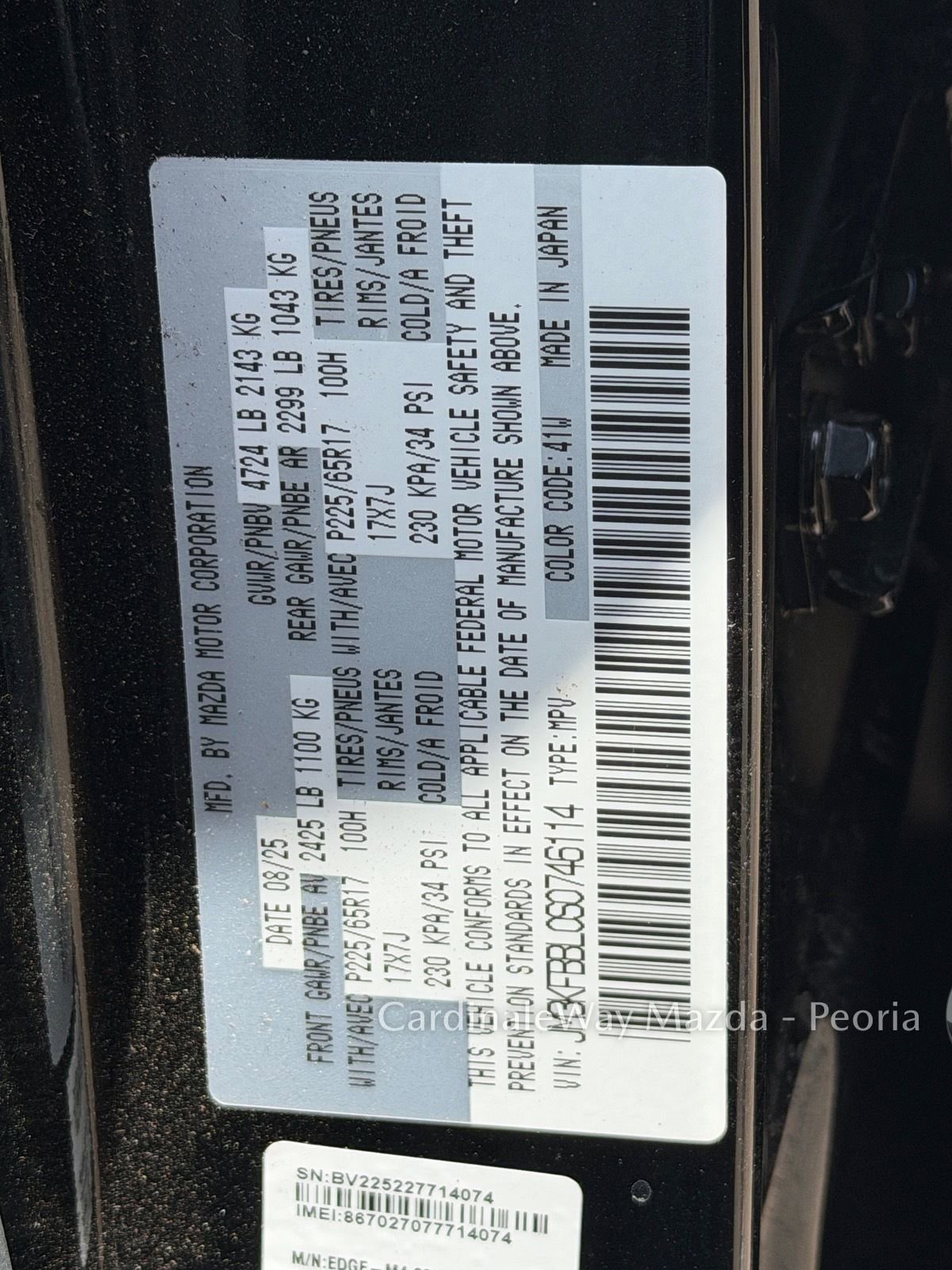 Certified 2025 MAZDA CX-5 AWD 2.5 S w/ Select Package image 31