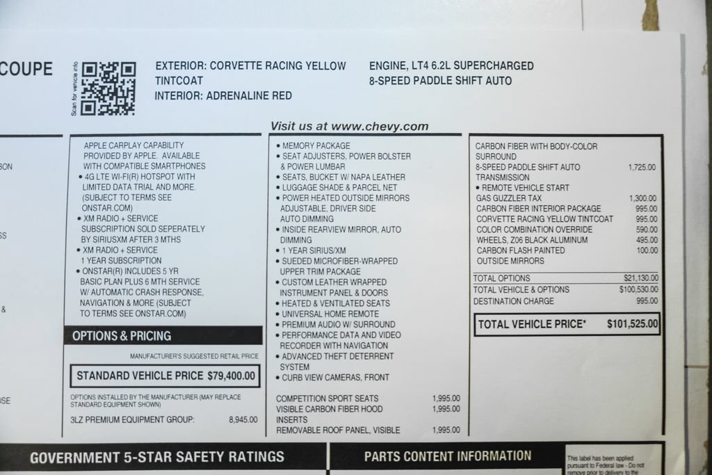 Used 2016 Chevrolet Corvette Z06 w/ 3LZ Preferred Equipment Group RWD image 46