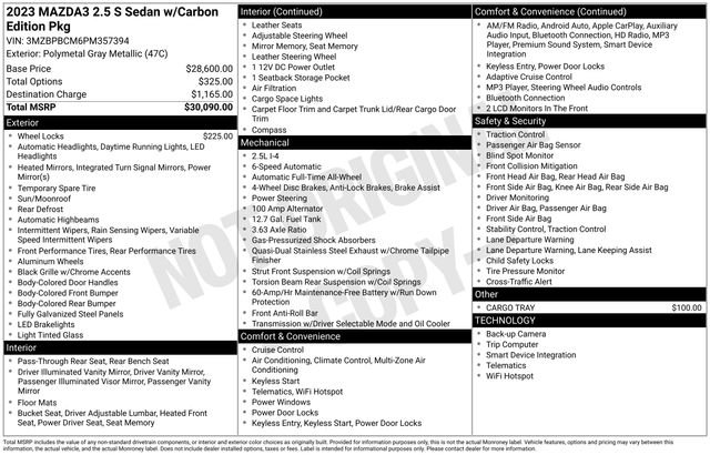 Used 2023 MAZDA MAZDA3 s image 35