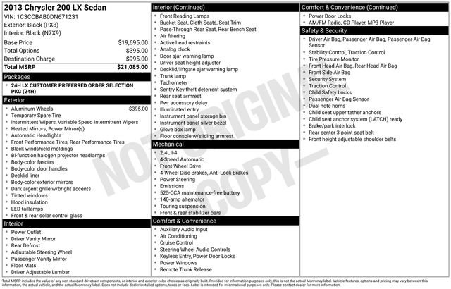 Used 2013 Chrysler 200 LX image 30