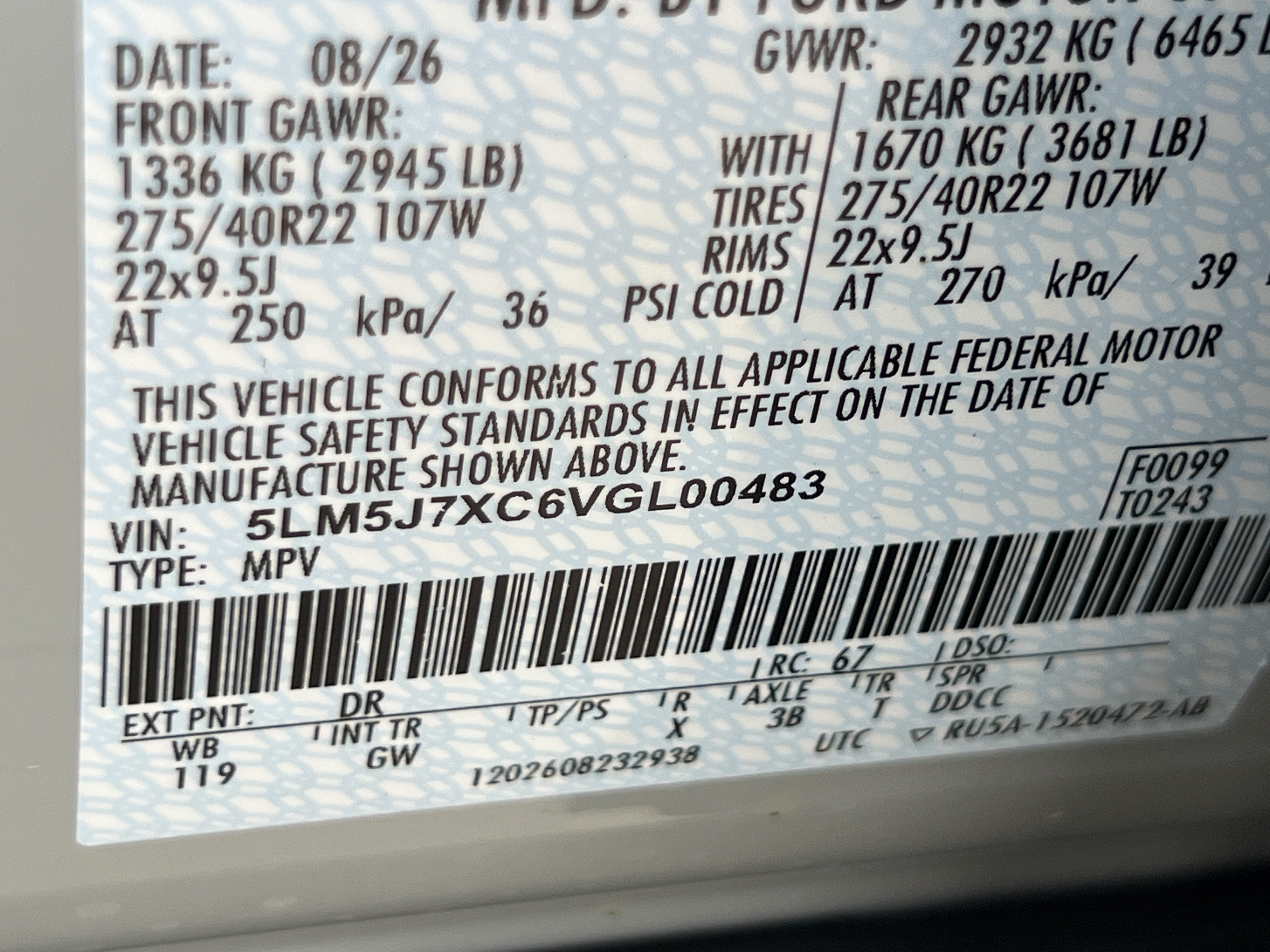 New 2027 Lincoln Aviator Reserve AWD/4WD image 33