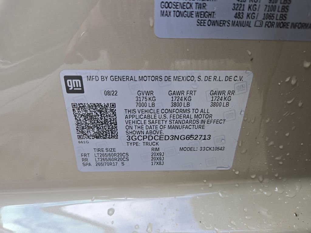 Used 2022 Chevrolet Silverado 1500 Custom Trail Boss w/ LPO, Dark Essentials Package image 29