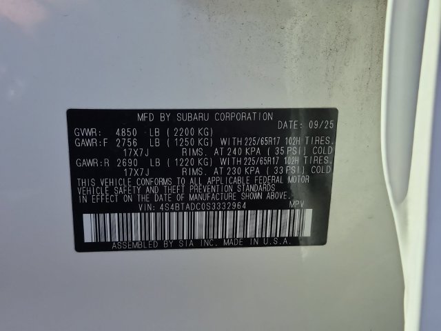 Used 2025 Subaru Outback Premium AWD/4WD image 34