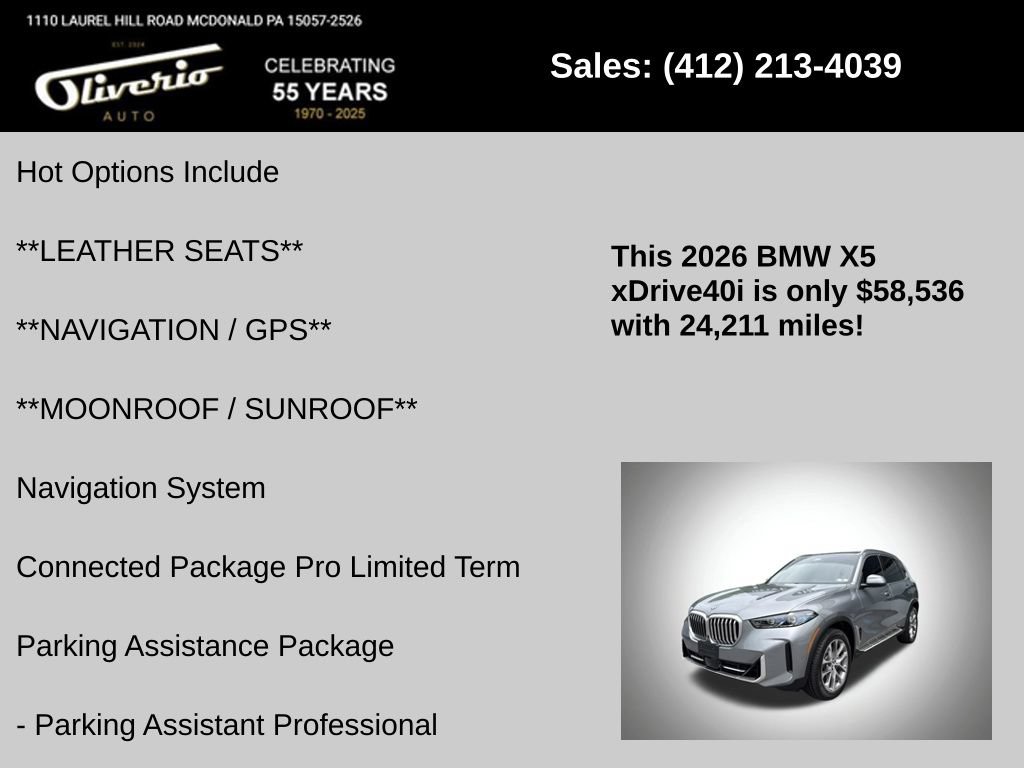 Used 2026 BMW X5 xDrive40i AWD/4WD image 5