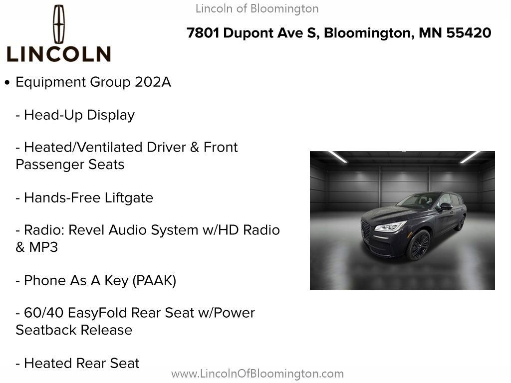 New 2025 Lincoln Corsair Reserve w/ Equipment Group 202A image 9