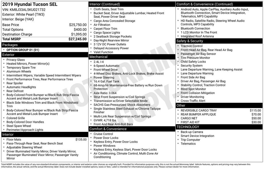 Used 2019 Hyundai Tucson SEL FWD image 6