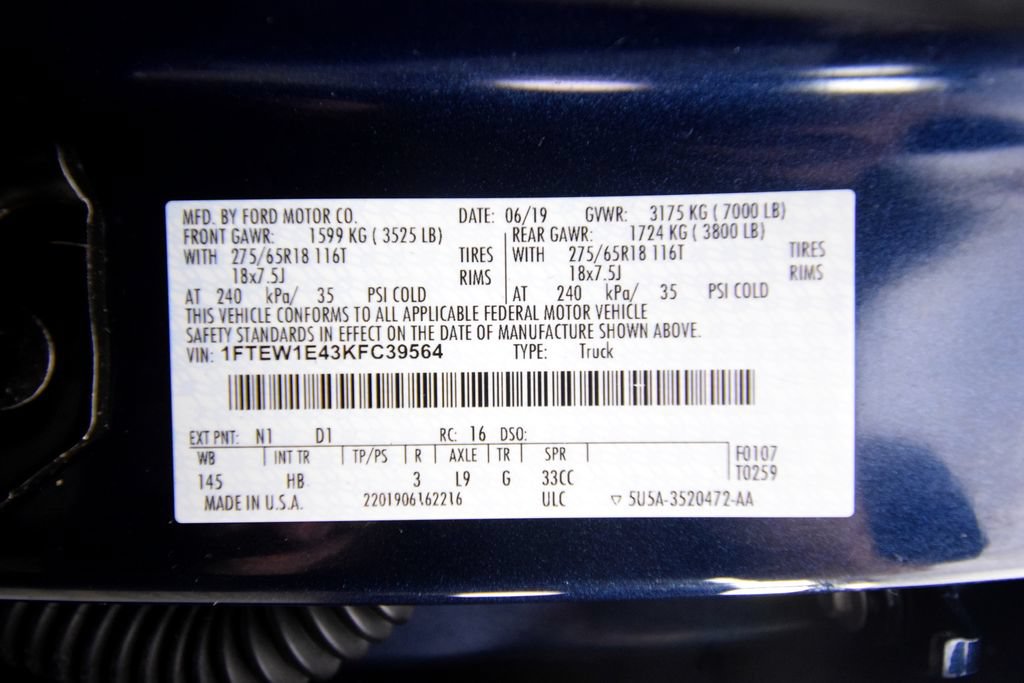 Used 2019 Ford F150 Lariat w/ Equipment Group 502A Luxury AWD/4WD image 32