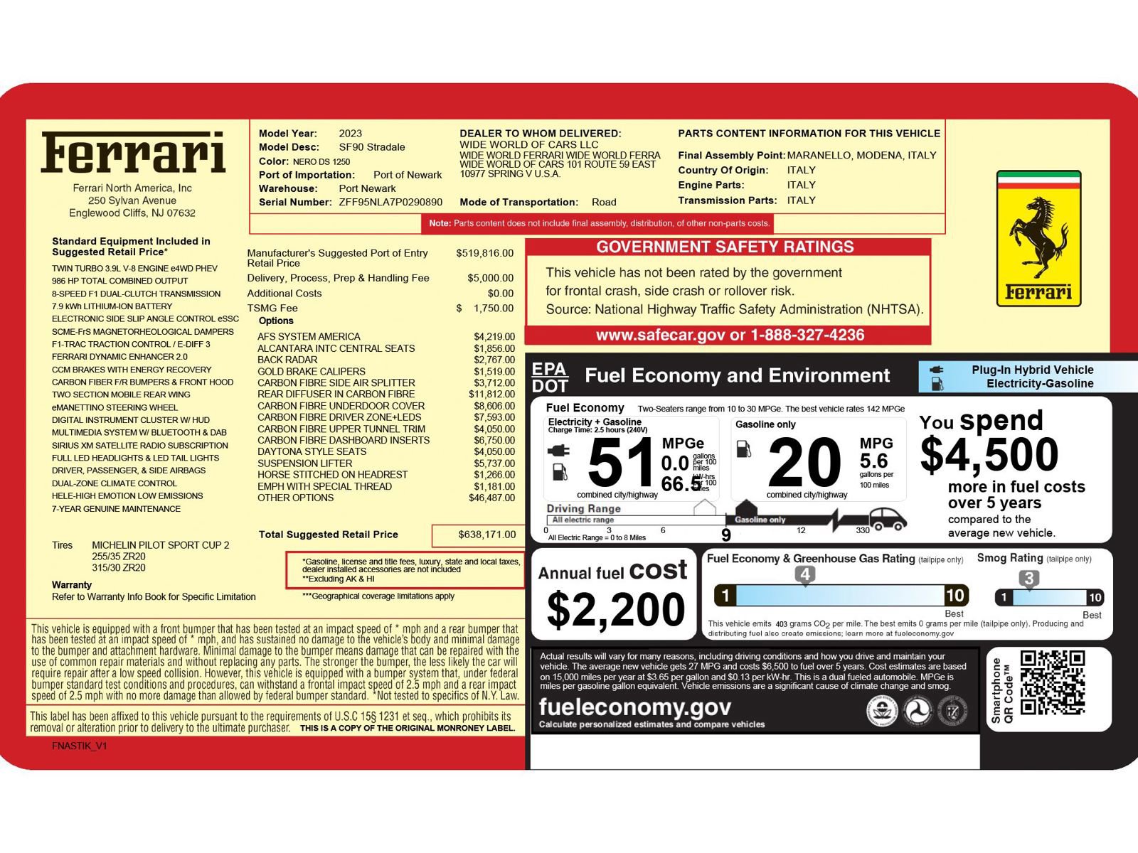 Used 2023 Ferrari SF90 Stradale image 6