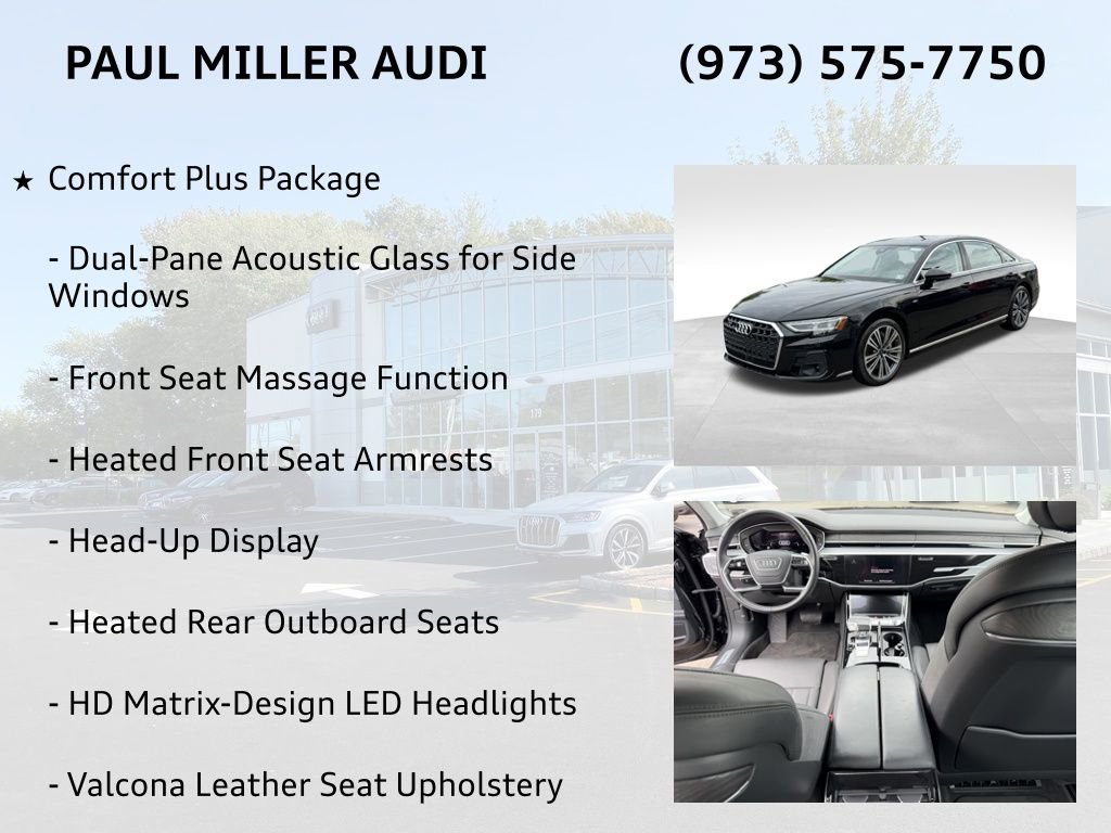 Certified 2023 Audi A8 L 3.0T w/ Comfort Plus Package AWD/4WD image 8