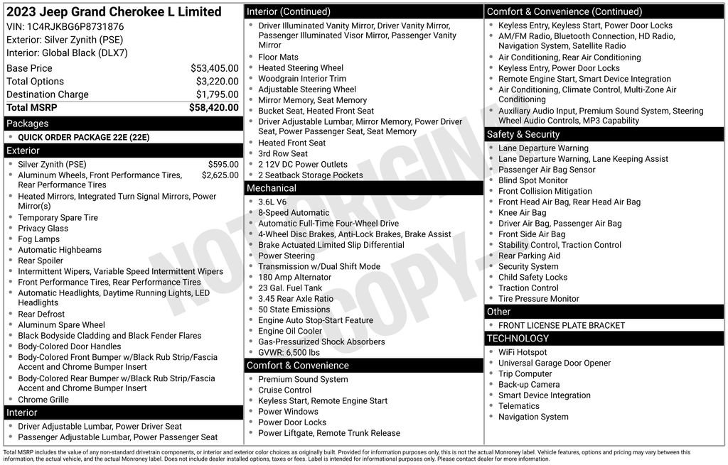 Used 2023 Jeep Grand Cherokee L Limited AWD/4WD image 31