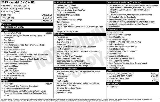 New 2025 Hyundai Ioniq 6 SEL image 21