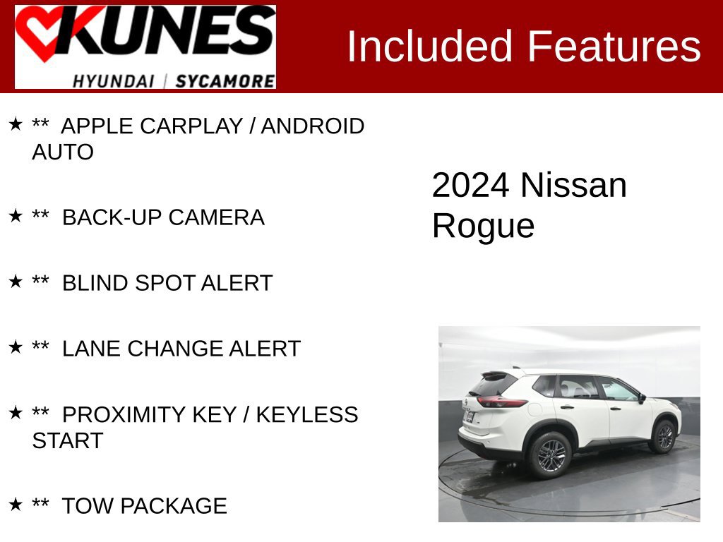 Used 2024 Nissan Rogue S AWD/4WD image 2