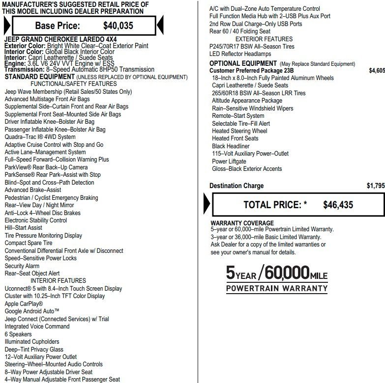 Used 2024 Jeep Grand Cherokee Altitude image 2