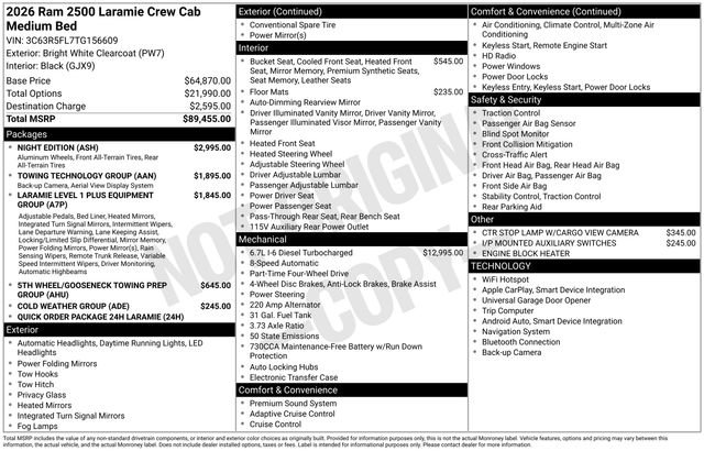 New 2026 RAM 2500 Laramie w/ Night Edition image 5