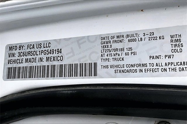 Used 2023 RAM 2500 Big Horn w/ Level 1 Equipment Group image 20