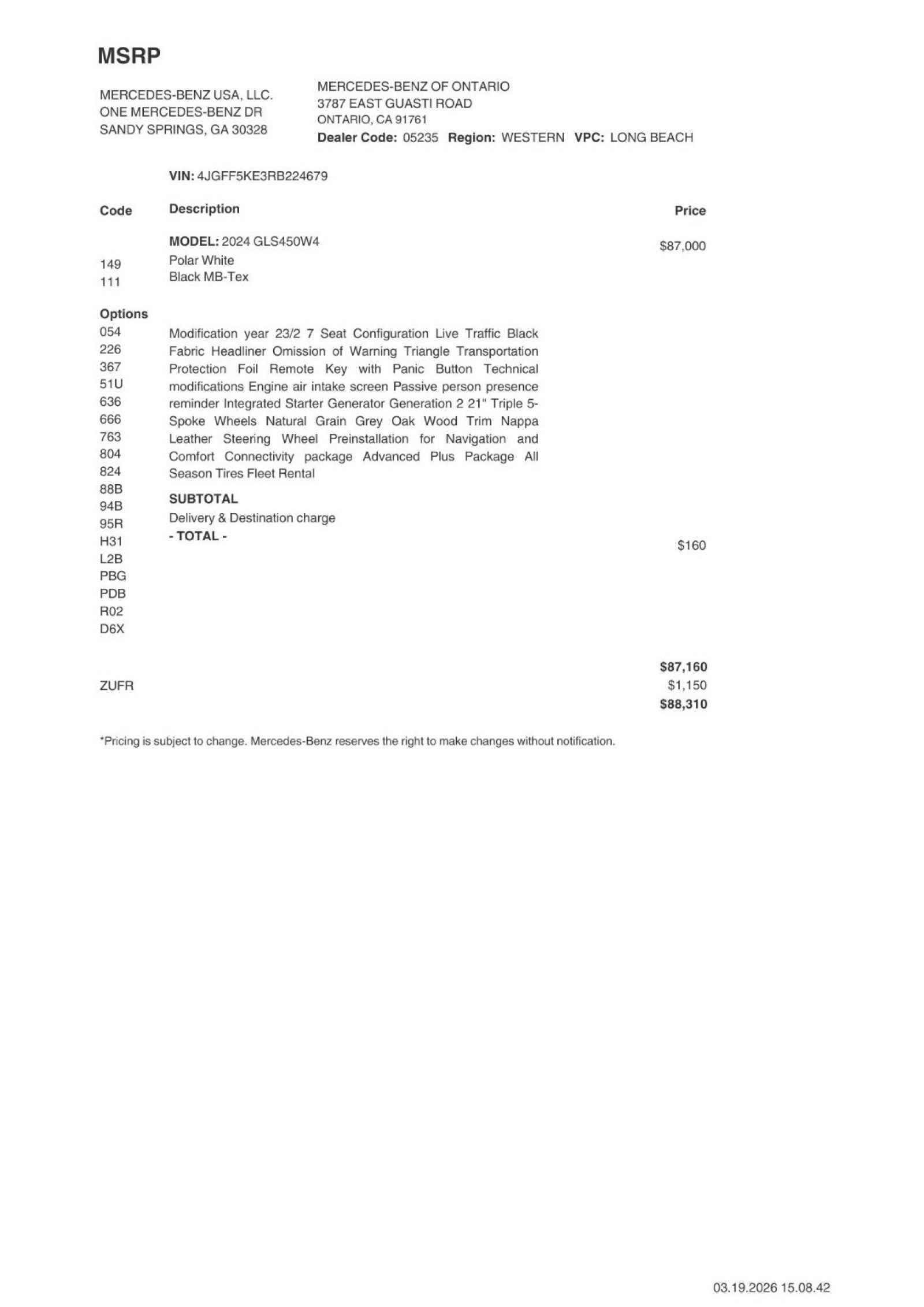 Certified 2024 Mercedes-Benz GLS 450 4MATIC image 2