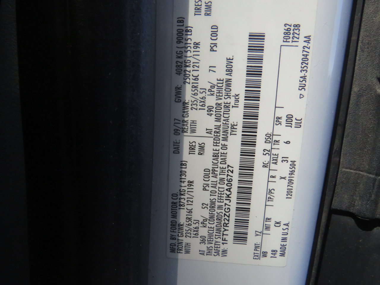 Used 2018 Ford Transit 250 250 Van Low Roof 60/40 Pass. 1 w/ Interior Upgrade Package image 30