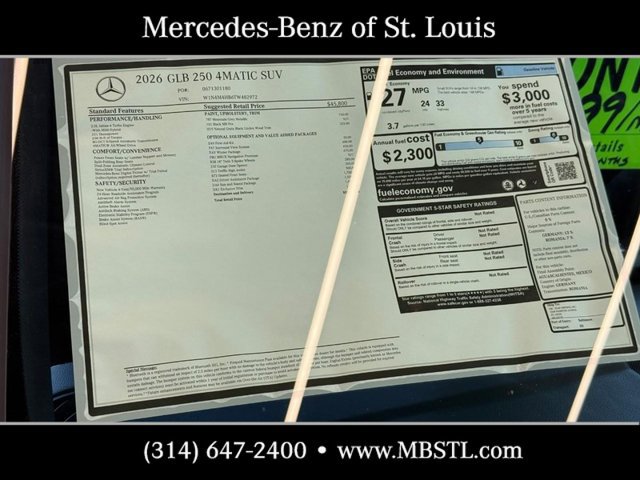 New 2026 Mercedes-Benz GLB 250 4MATIC image 6