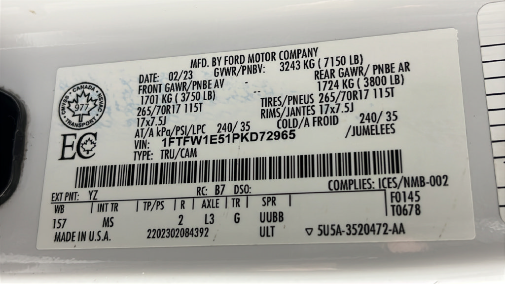 Used 2023 Ford F150 XLT w/ Equipment Group 301A Mid AWD/4WD image 47