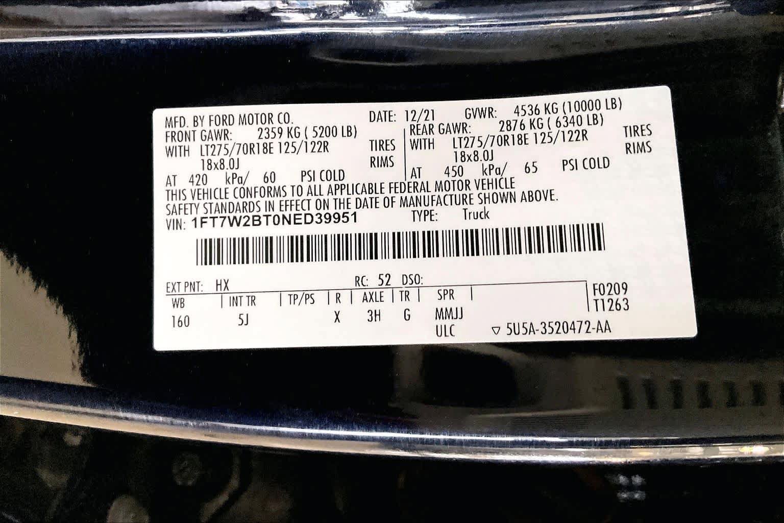 Used 2022 Ford F250 Lariat w/ FX4 Off-Road Package AWD/4WD image 31