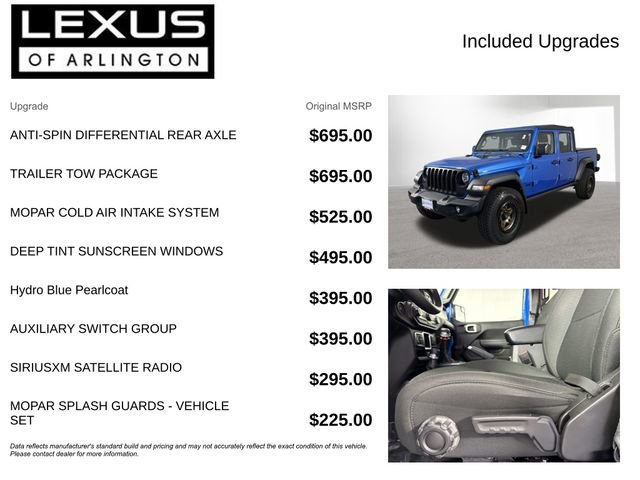 Used 2022 Jeep Gladiator Sport w/ Trailer Tow Package AWD/4WD image 4