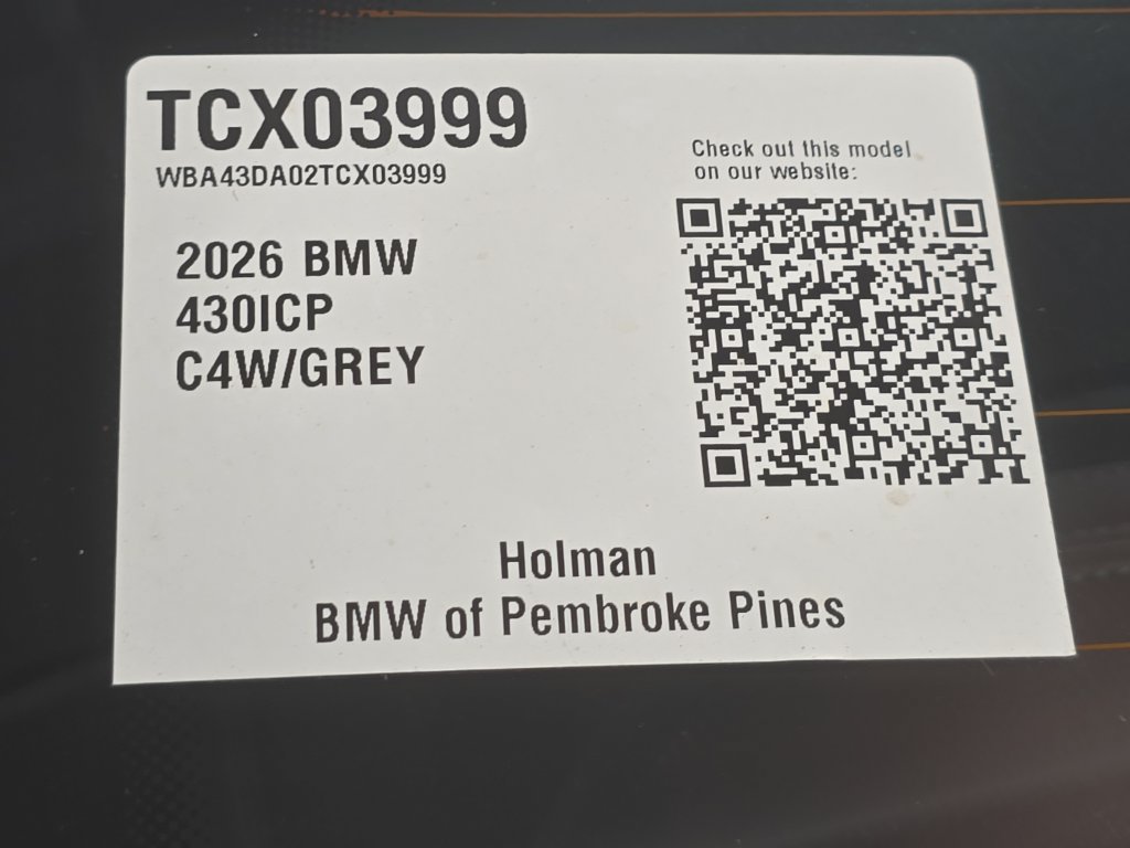 Used 2026 BMW 430i Coupe w/ Parking Assistance Package RWD image 24
