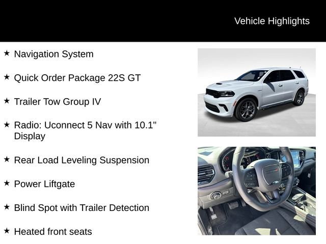 New 2026 Dodge Durango GT w/ Trailer Tow Group IV AWD/4WD image 7