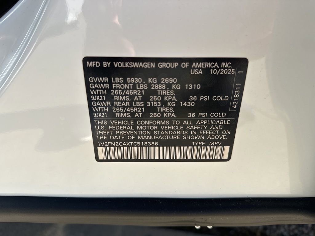 New 2026 Volkswagen Atlas SEL Premium R-Line image 32