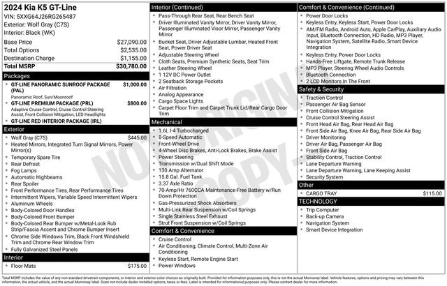 Used 2024 Kia K5 GT-Line image 40