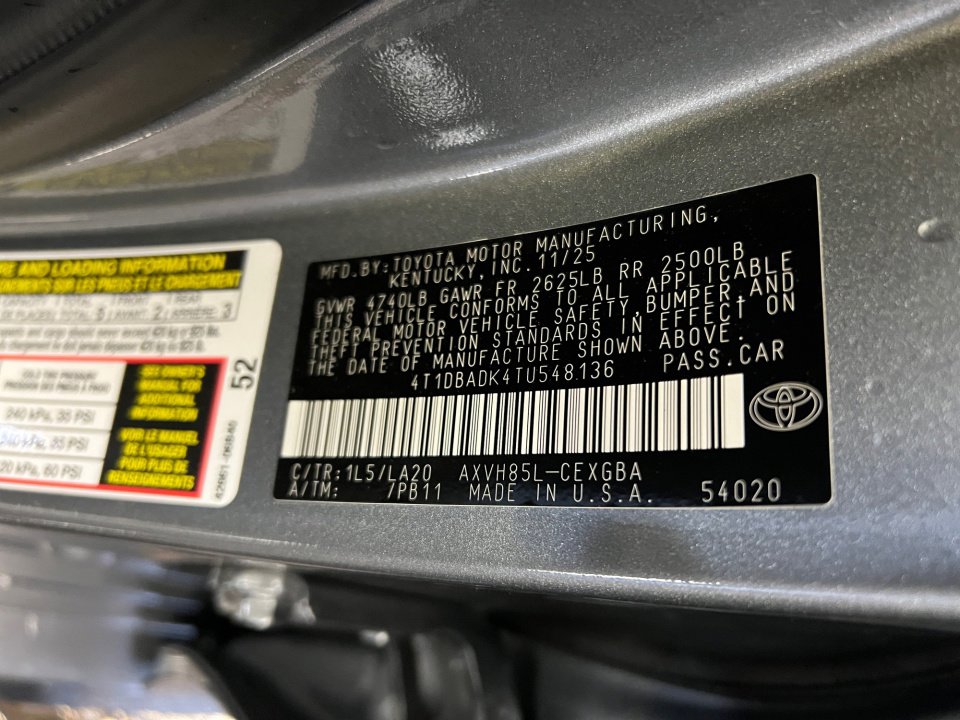 Certified 2026 Toyota Camry XLE AWD/4WD image 39