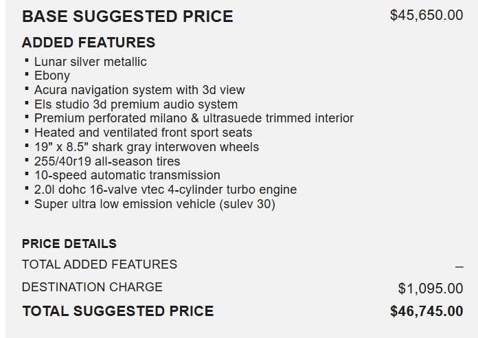 Used 2022 Acura TLX w/ A-SPEC Pkg FWD image 16
