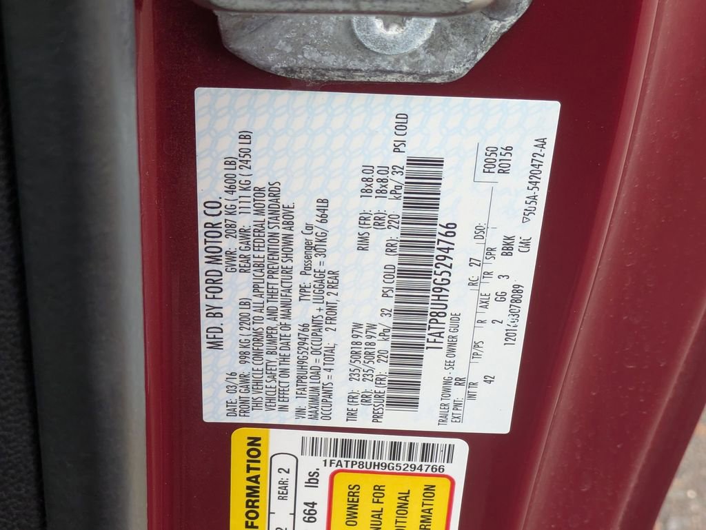 Used 2016 Ford Mustang Premium RWD image 26