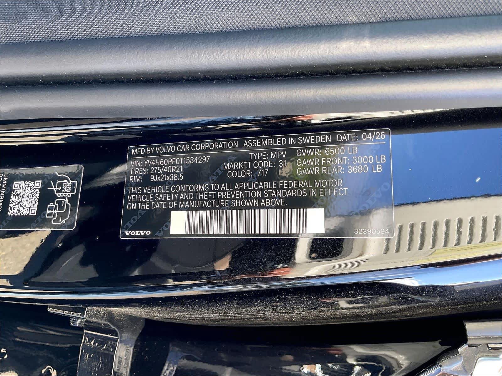 New 2026 Volvo XC90 T8 Ultra w/ Protection Package AWD/4WD image 36