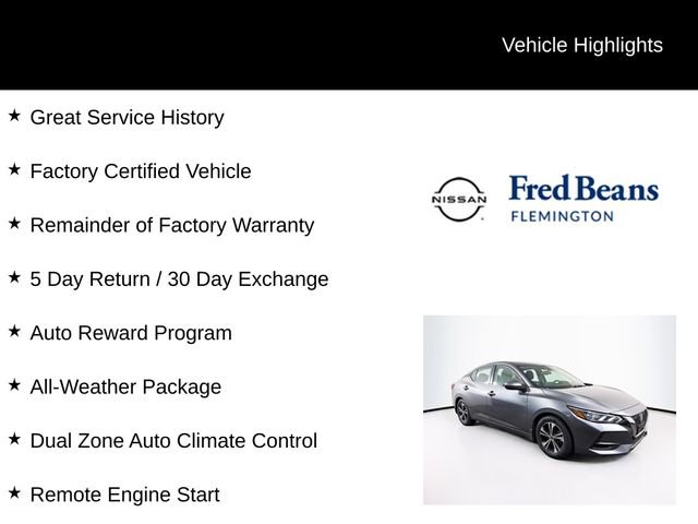 Used 2023 Nissan Sentra SV w/ All-Weather Package FWD image 5