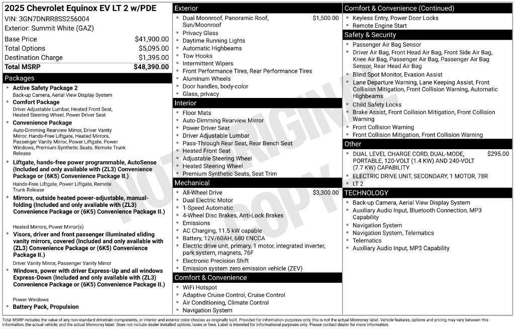 New 2025 Chevrolet Equinox EV LT AWD/4WD image 38