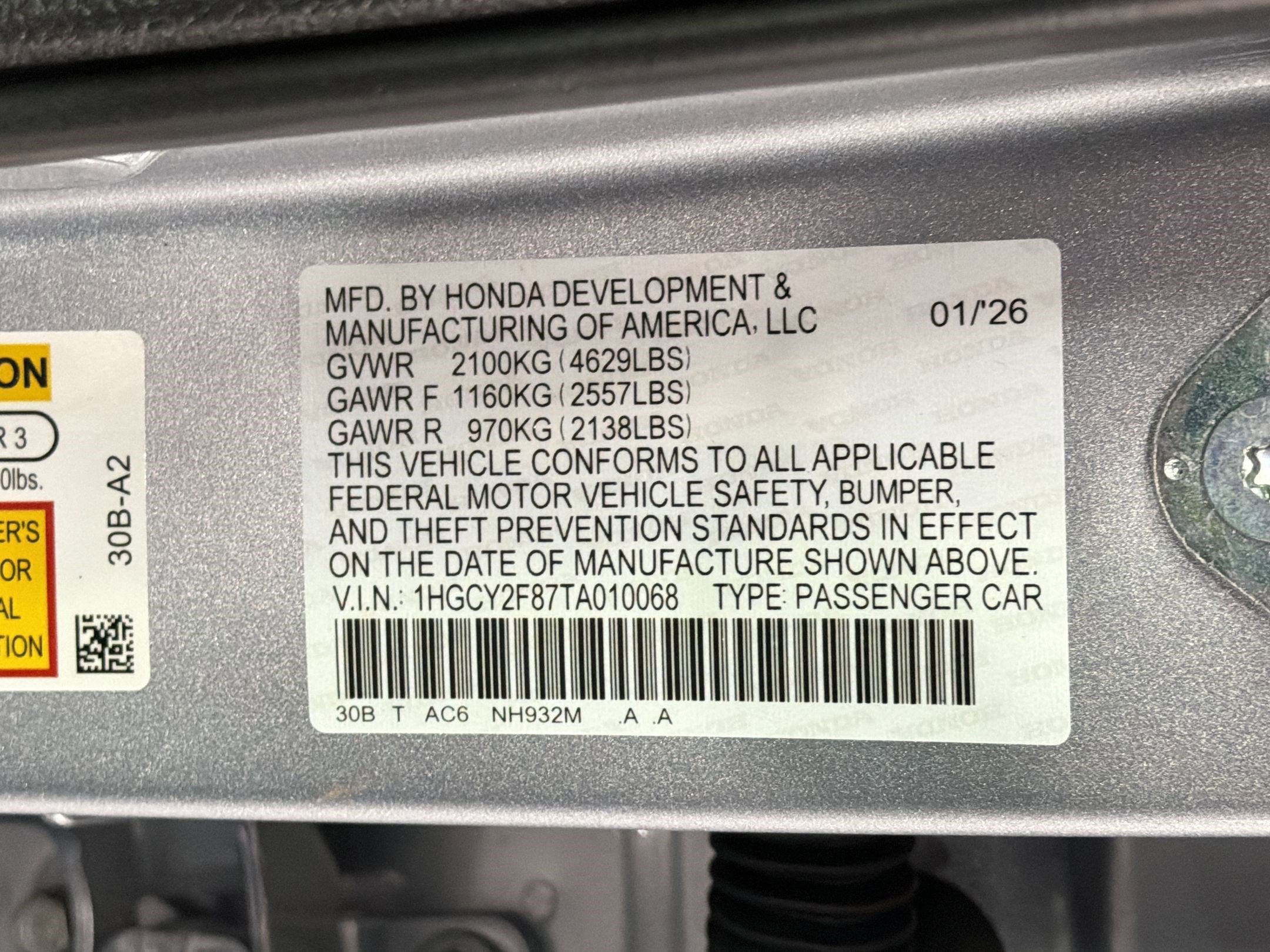 New 2026 Honda Accord Touring image 20