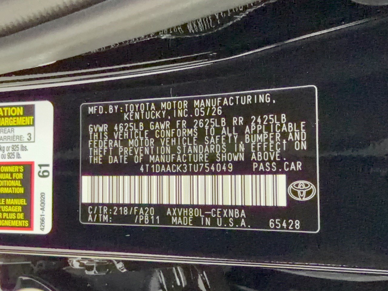 Certified 2026 Toyota Camry LE FWD image 32
