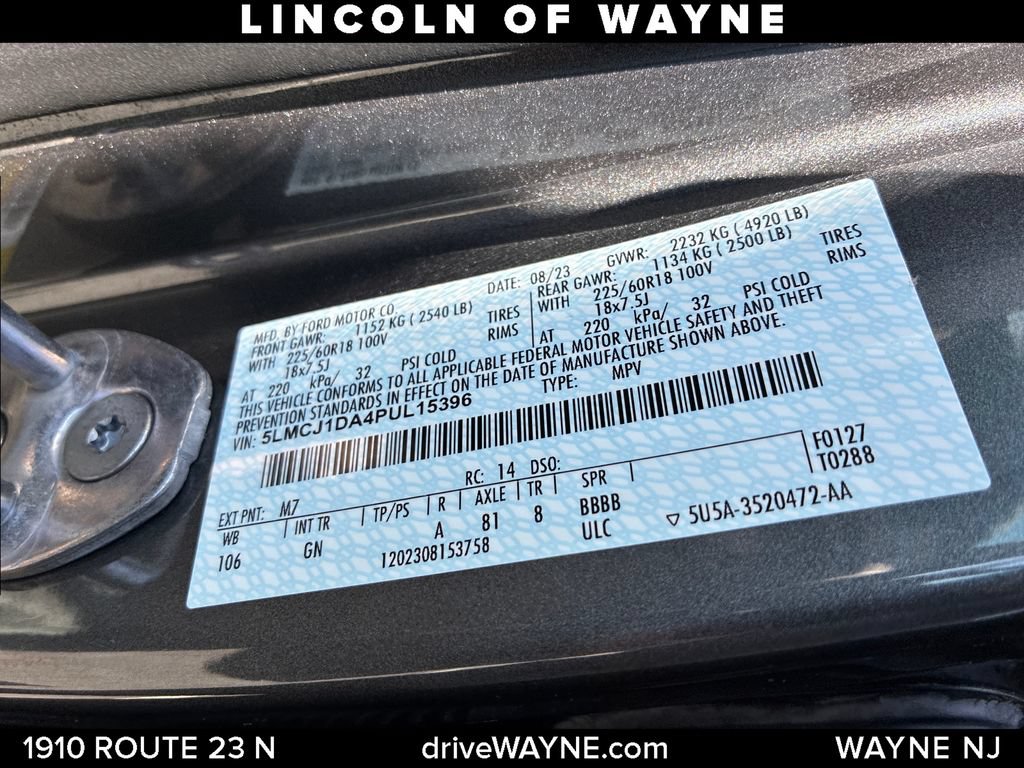 Certified 2023 Lincoln Corsair AWD w/ Equipment Group 101A image 29