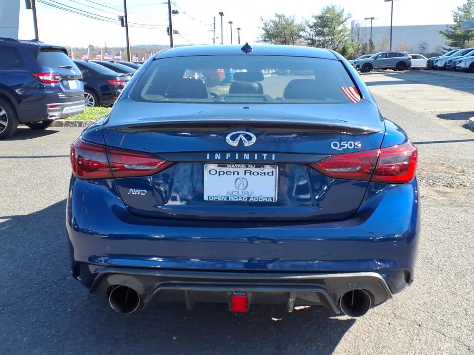 Used 2019 INFINITI Q50 Red Sport 400 w/ Sensory Package AWD/4WD image 5