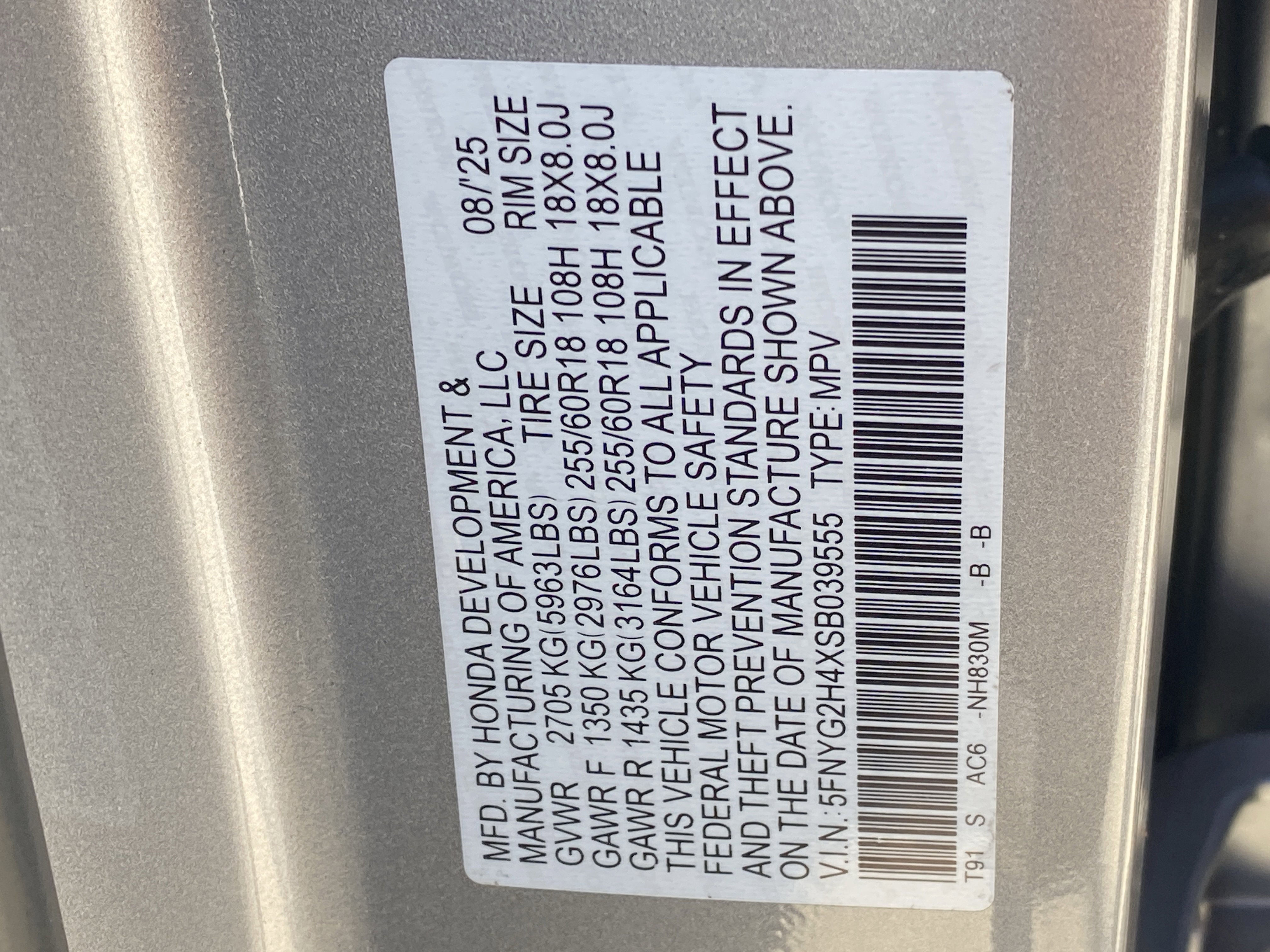 Certified 2025 Honda Pilot EX-L image 30