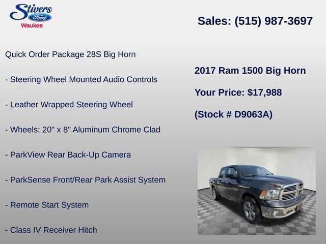 Used 2017 RAM 1500 Big Horn AWD/4WD image 25