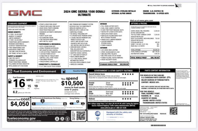 Used 2024 GMC Sierra 1500 Denali Ultimate image 34