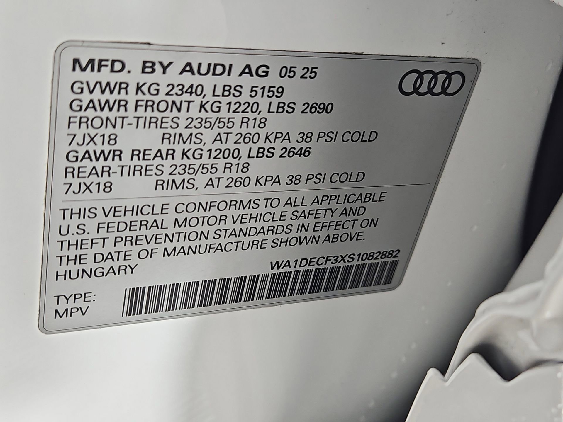 Certified 2025 Audi Q3 2.0T Premium w/ Convenience Package image 44